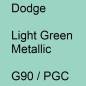 Preview: Dodge, Light Green Metallic, G90 / PGC.